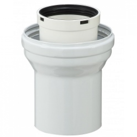 Adaptateur 80/125 pour ventouse verticale - hr 38 - adaptateur 80/125 pour ventouse verticale - hr 38