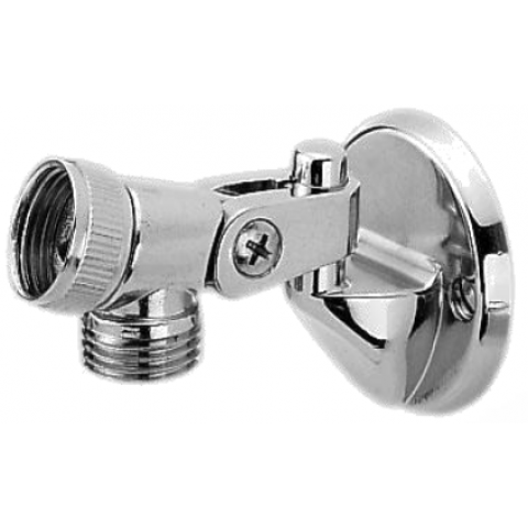 Support douchette murale avec raccord articulé - support haut mural douche complet 1/2"