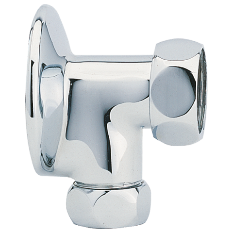 Applique sanitaire arrivée mâle 1/2 - sortie femelle avec écrou mobile (x2)