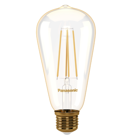 Ampoule st64 filament led e27 7w 2000k panasonic