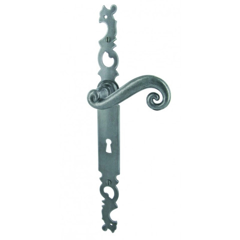 Ensemble Cévennes BRIONNE fer patiné Clé i - Entraxe 165 - 1010712SP 