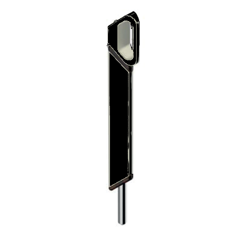 Verrou en applique 300 mm ALMA - Ral 9005 Noir - 240-300-9005    