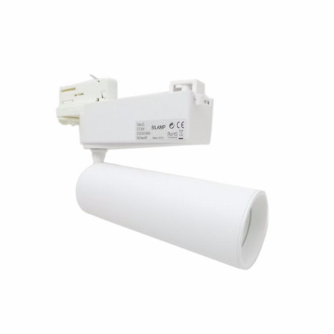 Spot led sur rail 30w binaire triphasé blanc - couleur eclairage au choix