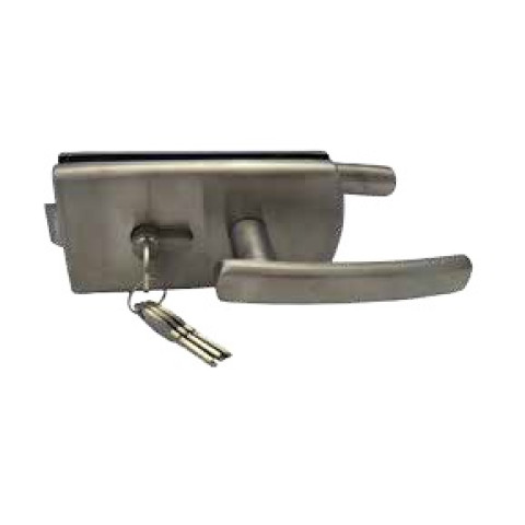 Serrure du milieu à cylindre et béquille sans déport SEVAX Chrome mat - SX3306CM