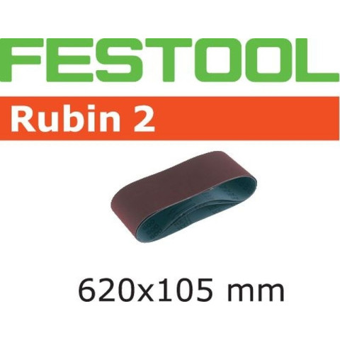Boite de 10 Bandes abrasives 620 x 105 RU2 FESTOOL - P120 - 499153