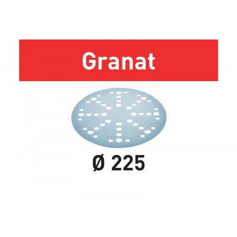 Abrasif d225 granat festool pour ponceuse planex - grain 40 - 25 pièces - 499634