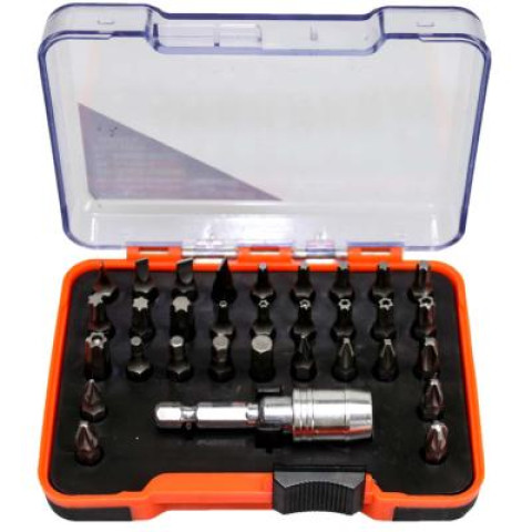 Coffret 31 embouts, porte embout magnétique, fidex-801014