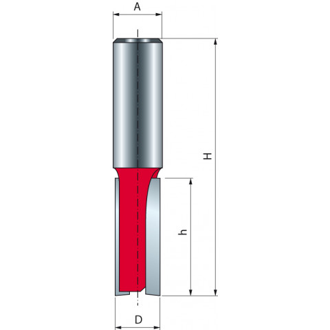 Mèche droite à deux tranchants FREUD - Ø13 H25/67 Q12 Z2 - F03FR01531 -12-11612P