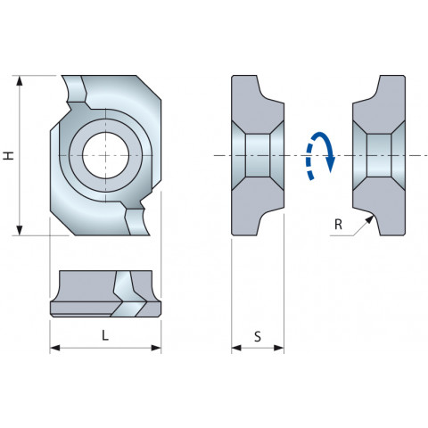 Segment avec angle de cisaillement positif 18x26x8,5 - F03FH03009 -IG22MDAE305