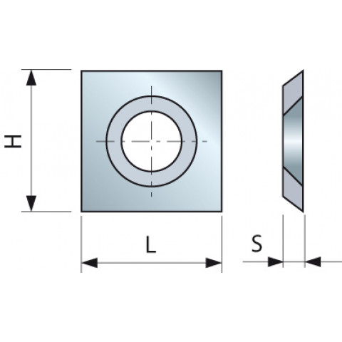 Araseur carré 31° 14x14x1,2 - F03FH03035 -RG01MAB310