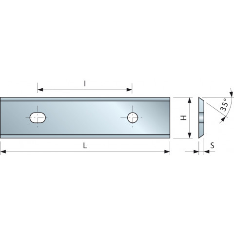 Plaquette 35° 60x12x1,5 I26 - F03FH02908 -CG08MGA310