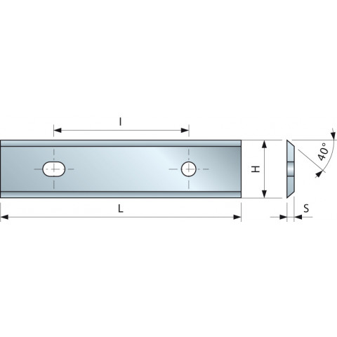 Plaquette 40° 50x12x1,5 I26 - F03FH02894 -CG06MFA310