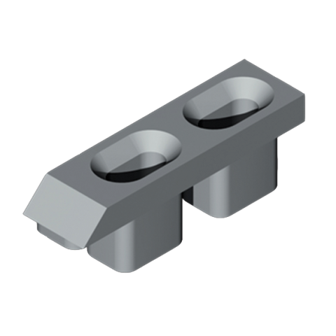Gâche alu Grise LA CROISEE DS - 2227-021  