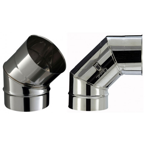 Coude inox SOI à facettes soudées - Coude à 90 - diamètre 150