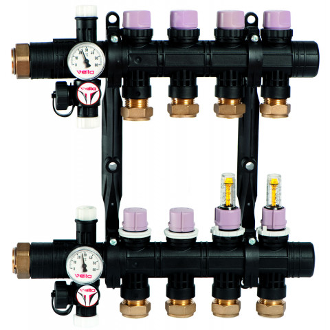 Collecteur CARA sans débitmètre - Diamètre 16 - 9 circuits