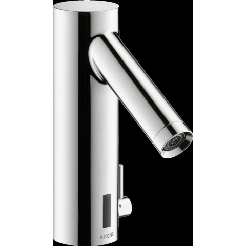 Mitigeur de lavabo HANSGROHE AXOR Starck  électronique avec manette de réglage de température sur batterie noir chromé poli - 10101330