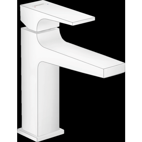 Mitigeur de lavabo HANSGROHE Metropol  poignée manette, bonde Push-Open blanc mat - 32507700