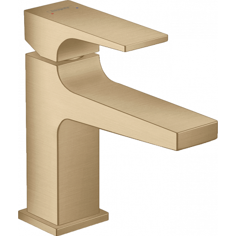 Mitigeur de lavabo HANSGROHE Metropol  poignée manette bec court, bonde Push-Open bronze brossé - 32500140
