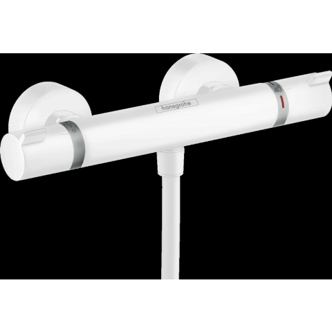Mitigeur Thermostatique douche HANSGROHE Ecostat  blanc mat - 13116700
