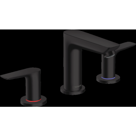 Mélangeur de lavabo HANSGROHE Talis E  150, 3 trous, avec tirette et vidage noir mat - 71733670