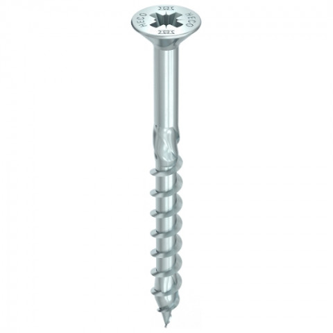 Vis HECO-Topix-Plus - Ø3,5x12mm - Tête Fraisée à poches de fraisage - Filetage Total - PZ2 - Boite de 1000 - 60172