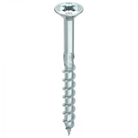 Vis HECO-Topix-Plus - Ø4x35mm - Tête Fraisée à poches de fraisage - Filetage Total - PZ2 - Boite de 500 - 60449