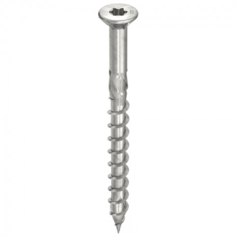 Vis HECO-Topix-Plus pour terrasse - Ø5x70mm - Tête Fraisée avec nervures de fraisage - Filetage Partiel - T20 - Boite de 200 - 61922