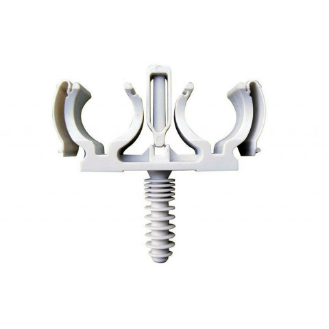 Collier de fixation Fixalpex double - Diamètre : 16 mm - avec Bagalpex - 100 pièces