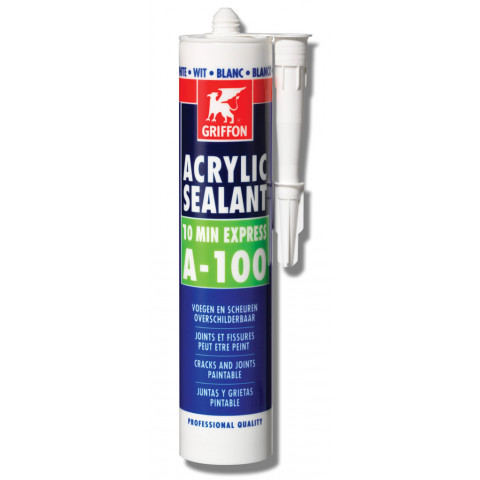 Mastic acrylique ACRYLIC SEALANT A-100 - Cartouche 300 ml - BLANC