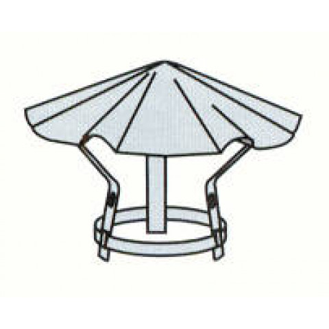 Chapeau chinois - en ALU - N 2 - Ø int. 130/167 - Ø ext. 136/173