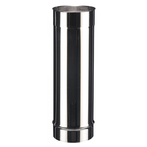Tuyau droit inox SOI pour tous types de chaudières - Elément 45 cm - diamètre 150