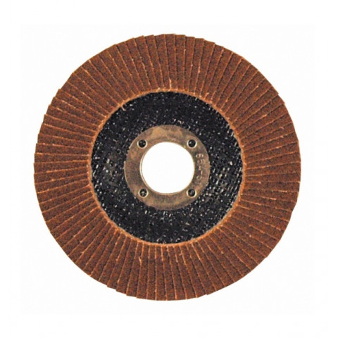 Lot de 10 disques à lamelles bombées corindon d.115x22,23mm grain 120