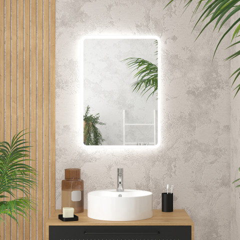 Miroir rectangle - 50x70x4cm go rectangular led 50