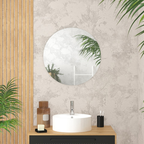 Miroir rond - 60x60x4cm - go round 60 Aurlane - MIR050