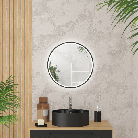 Miroir rond - 50x50x4cm - go led round 50 Aurlane - MIR052