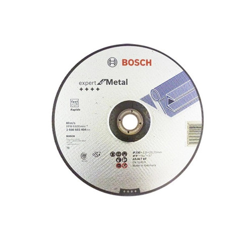 Disque EXPERT à tronçonner BOSCH à moyeu déporté Spécial métaux 230X1.9 MM - 2608603404