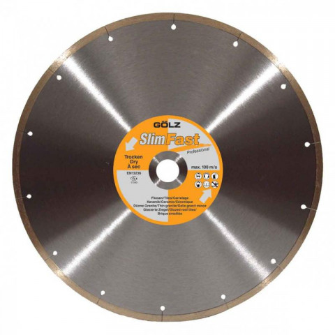 Disque golz slimfast grès cerame premium - ø350 mm - 04978060351