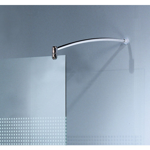 Barre de renfort 150 cm pour verre 6 mm - Finition profilé : CHROME