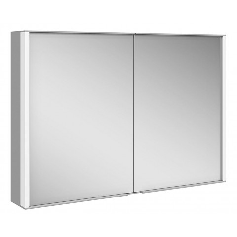 Armoire de toilette royal match - 2 portes - dimensions 1000 x 700 x 160 mm - finition : argent anodisé