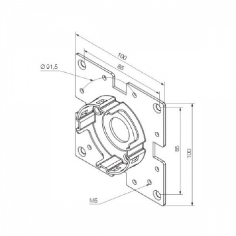 Support universel a brides 100x100 pour era