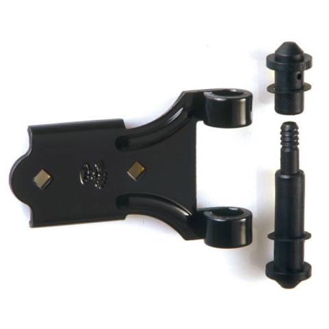 Articulation de penture 40mm cata.noir composé d'une articulation, un axe et un bouchon TORBEL - 9223404