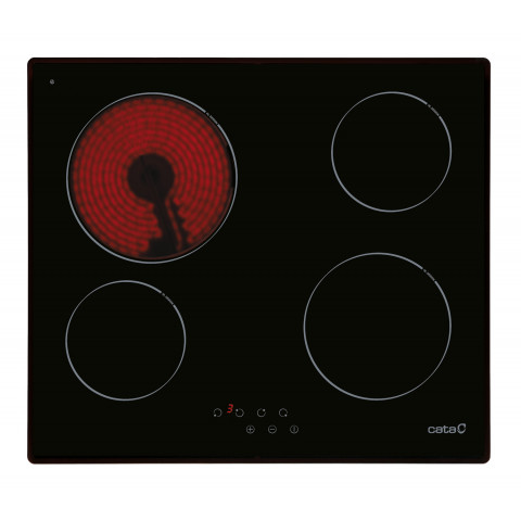 Cata table de cuisson vitrocéramique t604 60cm noire