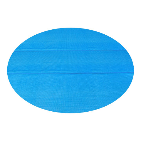 Bâche solaire de piscine ronde diamètre 549 cm polyéthylène bleu helloshop26 03_0006681