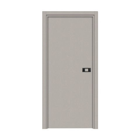 Bloc-porte pose fin de chantier collection premium miro avec poignée exclusive noire, h.204 x l.73 cm, aspect cuir argile, réversible