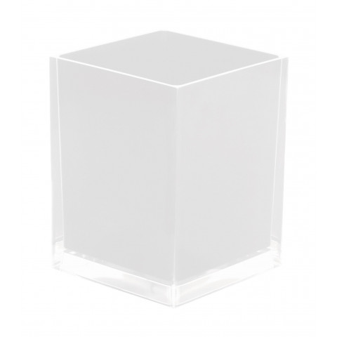 Poubelle rainbow carré finition blanc Gedy Spa Italie