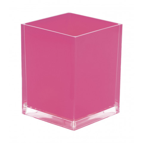 Poubelle rainbow carré finition fuchsia Gedy Spa Italie
