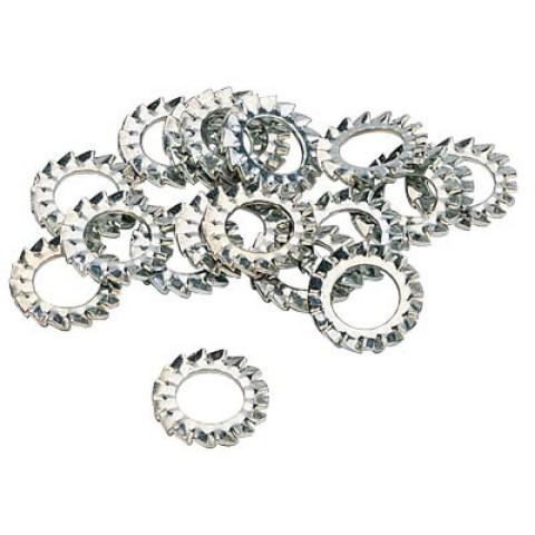 Rondelles éventail Ø14 acier zingué VISWOOD 14.5 x 24 x 1 mm - Boîte 100 - 6798A14