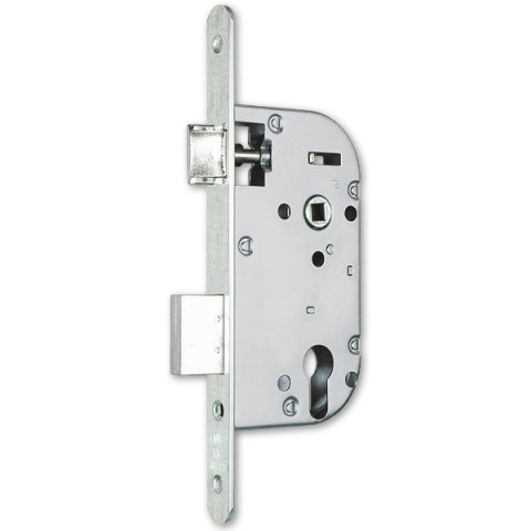 Coffre axe 50 nf métalux clé i gauche aspect inox euro-elzett - sans gache réversible - g838e2d7k4l roz