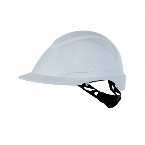 Casque de chantier non aéré en A.B.S. SINGER - serrage par crémaillère -  testé contre isolation électrique - blanc - FORCE2W