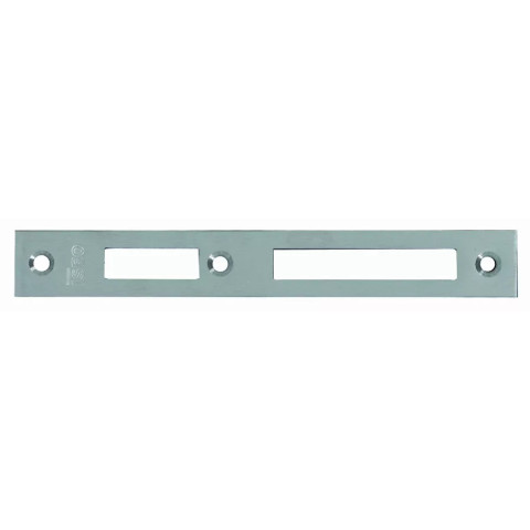 Gâche centrale Inox 180x24x3 mm ISEO pour serrure Performa - 038230